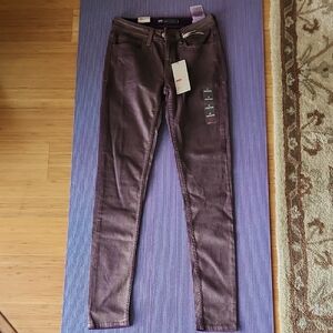 Levis Legging 28 NWT Burgundy Purple With Gold Metallic Sparkle